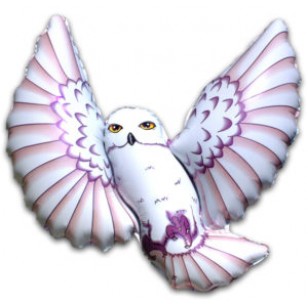 Owl with Purple Feathers Supershape Balloon for Harry Potter Themed Parties